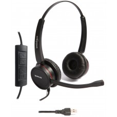 HD1513 - Fone de Ouvido Sirius Rubb Biauricular USB Plus Advanced