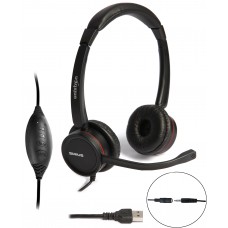 HD1699  - FONE DE OUVIDO SIRIUS RUBB BIAURICULAR CABO P3 – USB