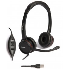 HD1600  - FONE DE OUVIDO SIRIUS RUBB BIAURICULAR USB